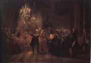 Adolph von Menzel, The Flute concert of Frederick the Great at Sanssouci